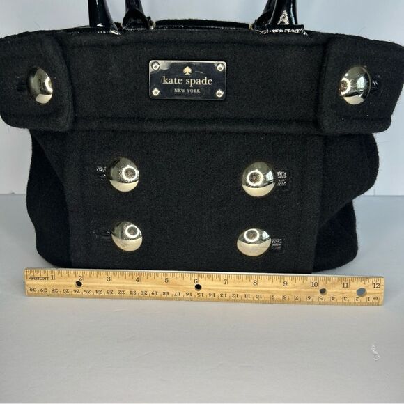 Sold!
Kate Spade Fox Chapel Shari Black Wool Italian Felt Button Up Tote Bag - Picture 4 of 12